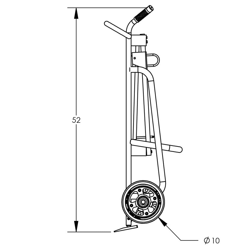 Valley Craft Aluminum 2-Wheel Drum Hand Trucks - F81625A0