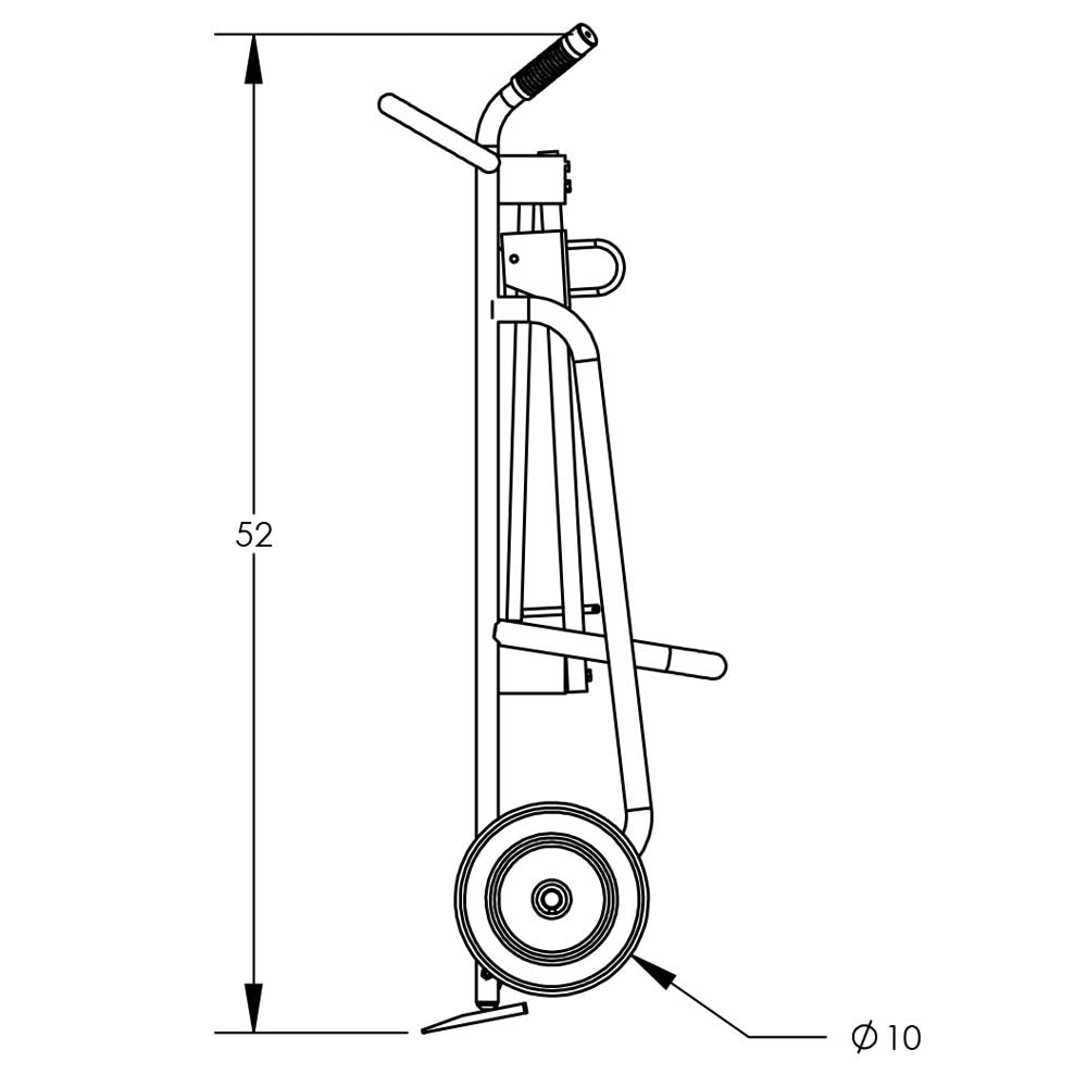 Valley Craft Aluminum 2-Wheel Drum Hand Trucks - F81770A3L