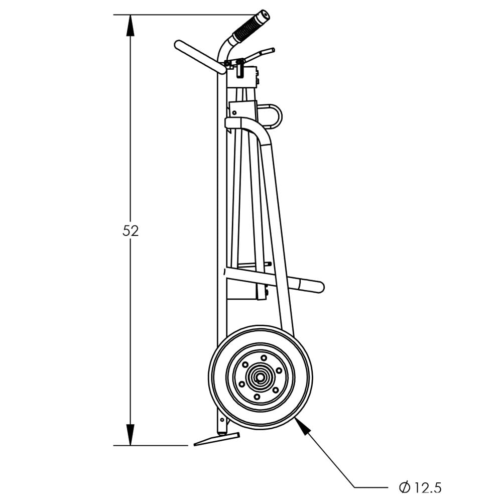 Valley Craft Aluminum 2-Wheel Drum Hand Trucks - F81925A7C