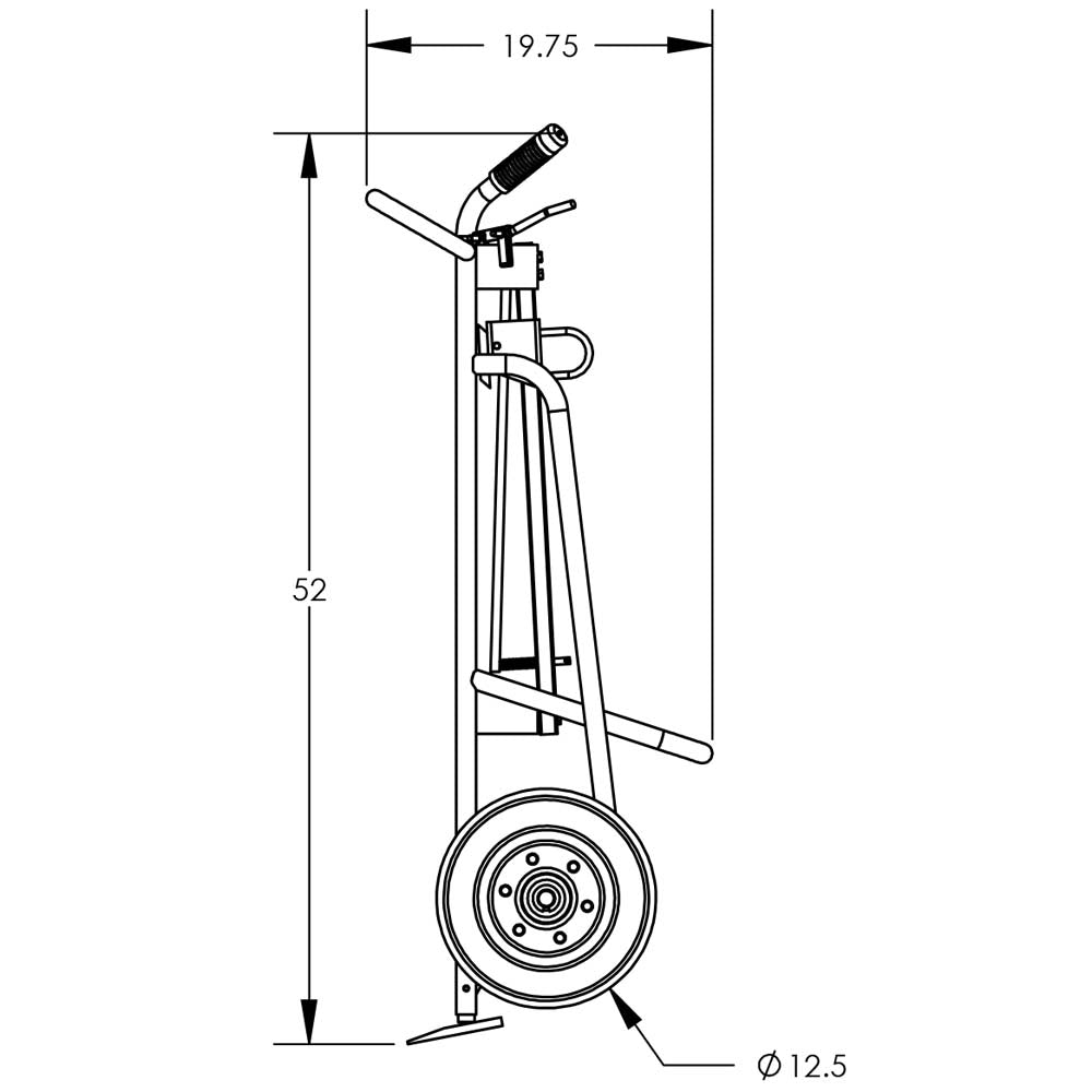 Valley Craft Steel 2-Wheel Drum Hand Trucks - F82025A4F