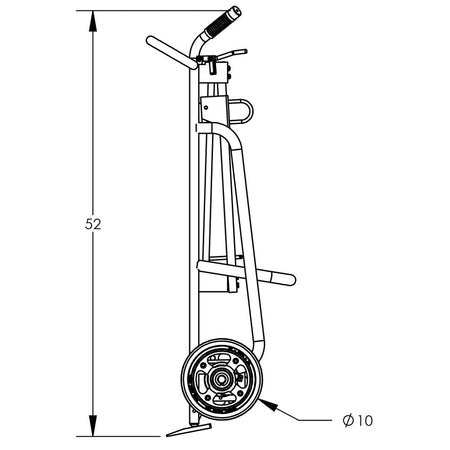 Valley Craft Aluminum 2-Wheel Drum Hand Trucks - F82050A2F