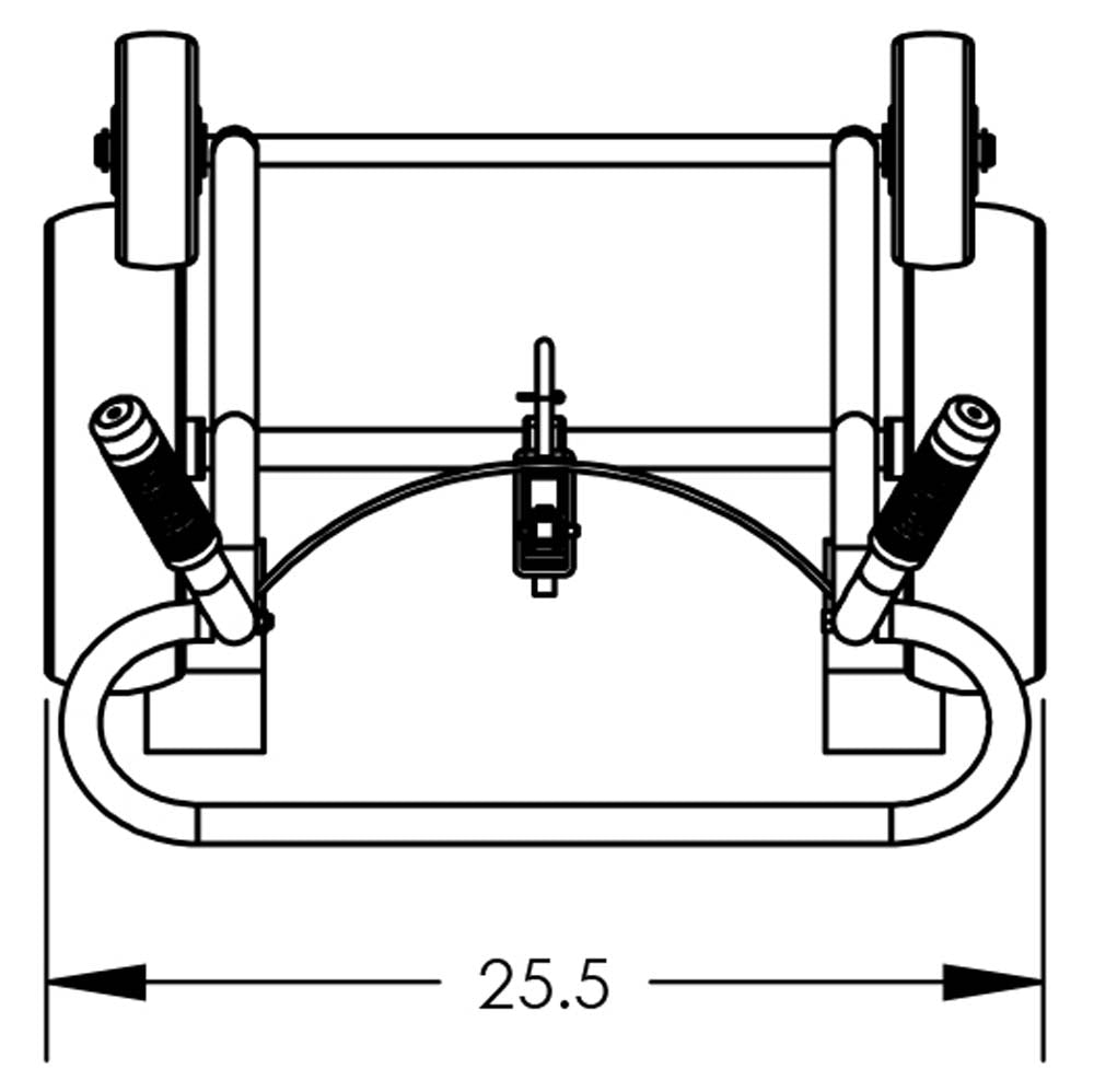 Valley Craft Steel 4-Wheel Drum Hand Trucks - F82375A0C