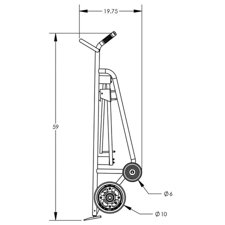 Valley Craft Aluminum 4-Wheel Drum Hand Trucks - F82425A0C