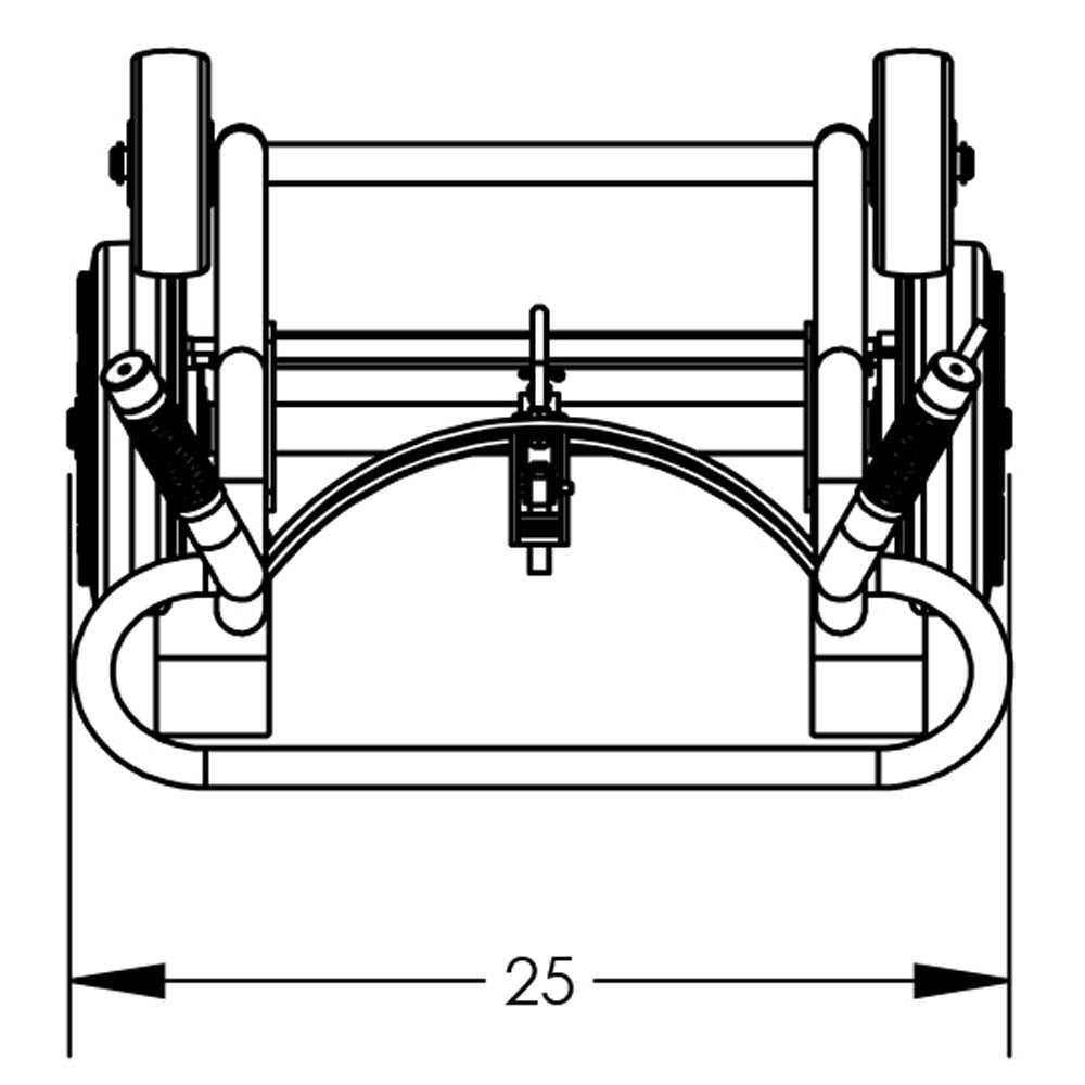 Valley Craft Aluminum 4-Wheel Drum Hand Trucks - F82425A0C