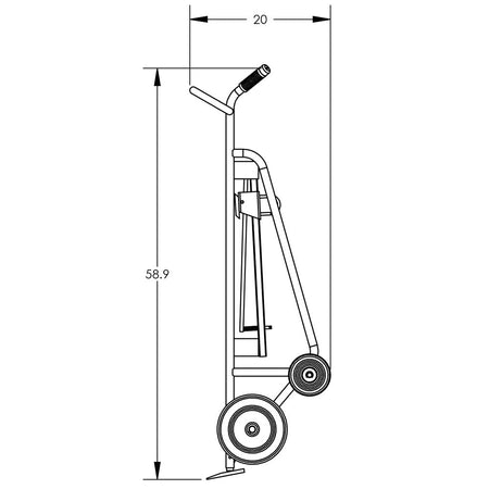 Valley Craft Steel 4-Wheel Drum Hand Trucks - F82845A2C