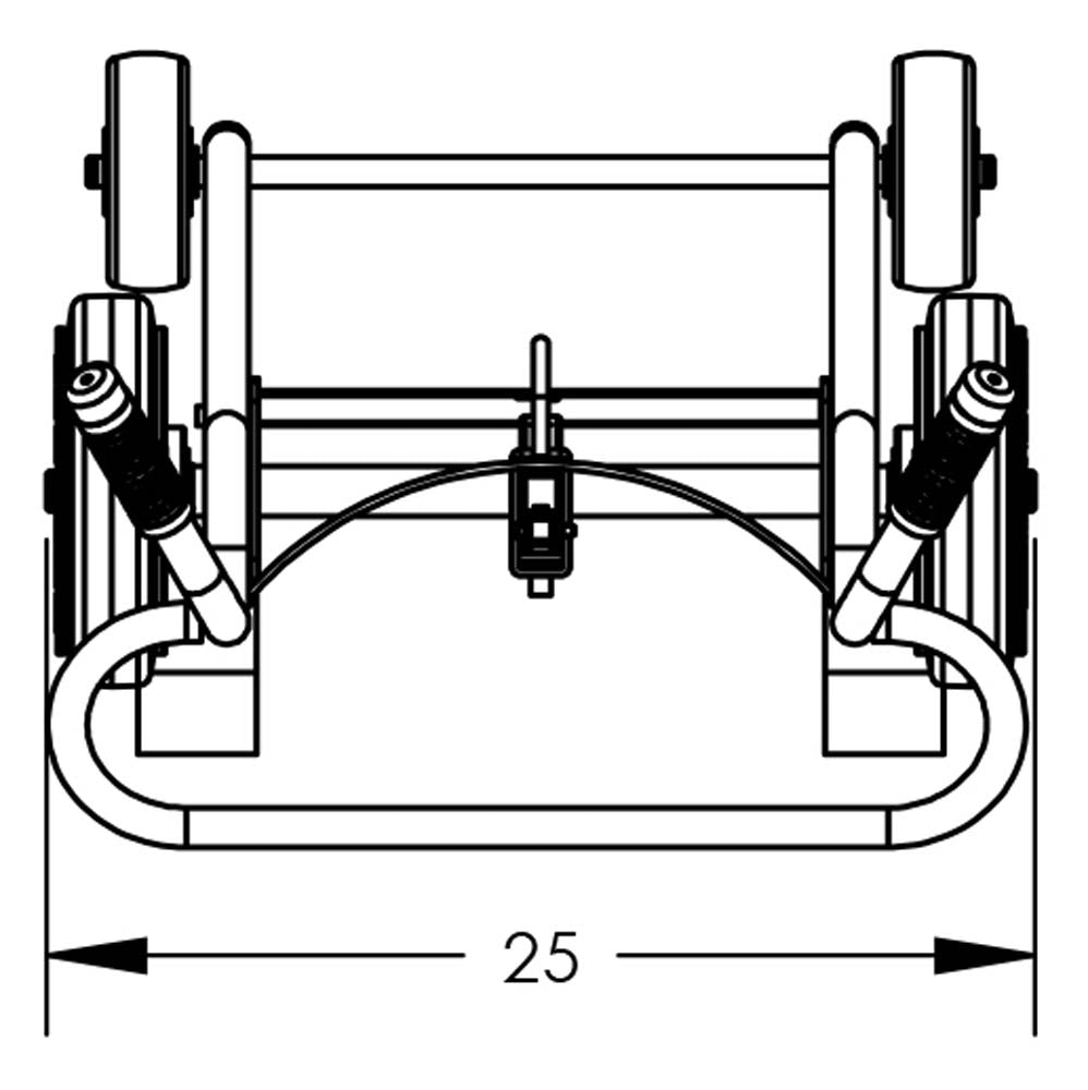 Valley Craft Steel 4-Wheel Drum Hand Trucks - F82895A1C