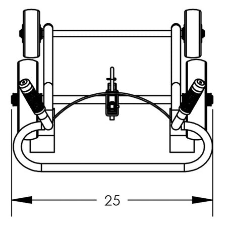 Valley Craft Steel 4-Wheel Drum Hand Trucks - F82895A1