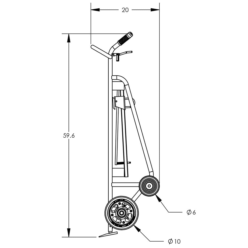 Valley Craft Steel 4-Wheel Drum Hand Trucks - F83450A6F