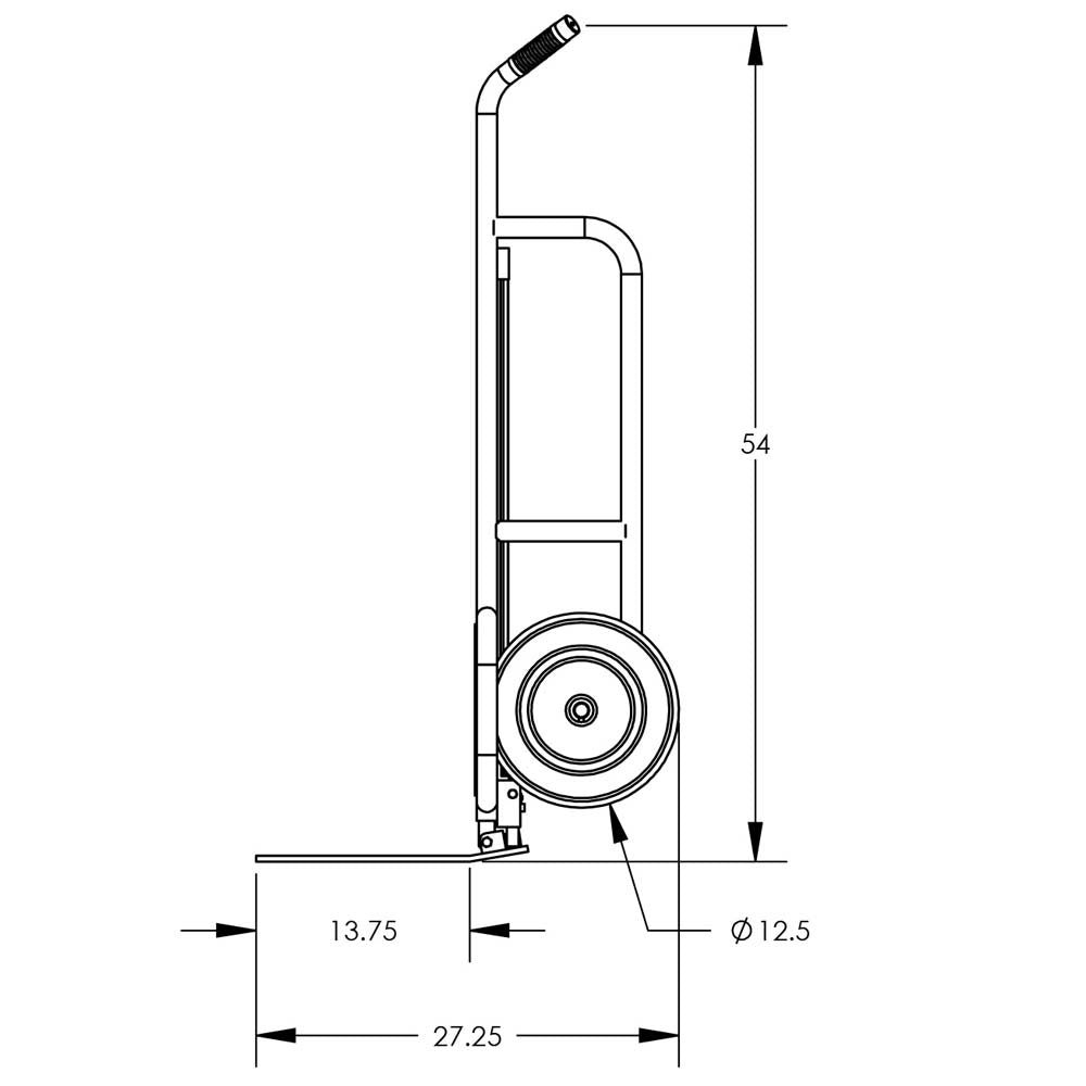 Valley Craft 2-Wheel Pallet Hand Trucks - F84727A1