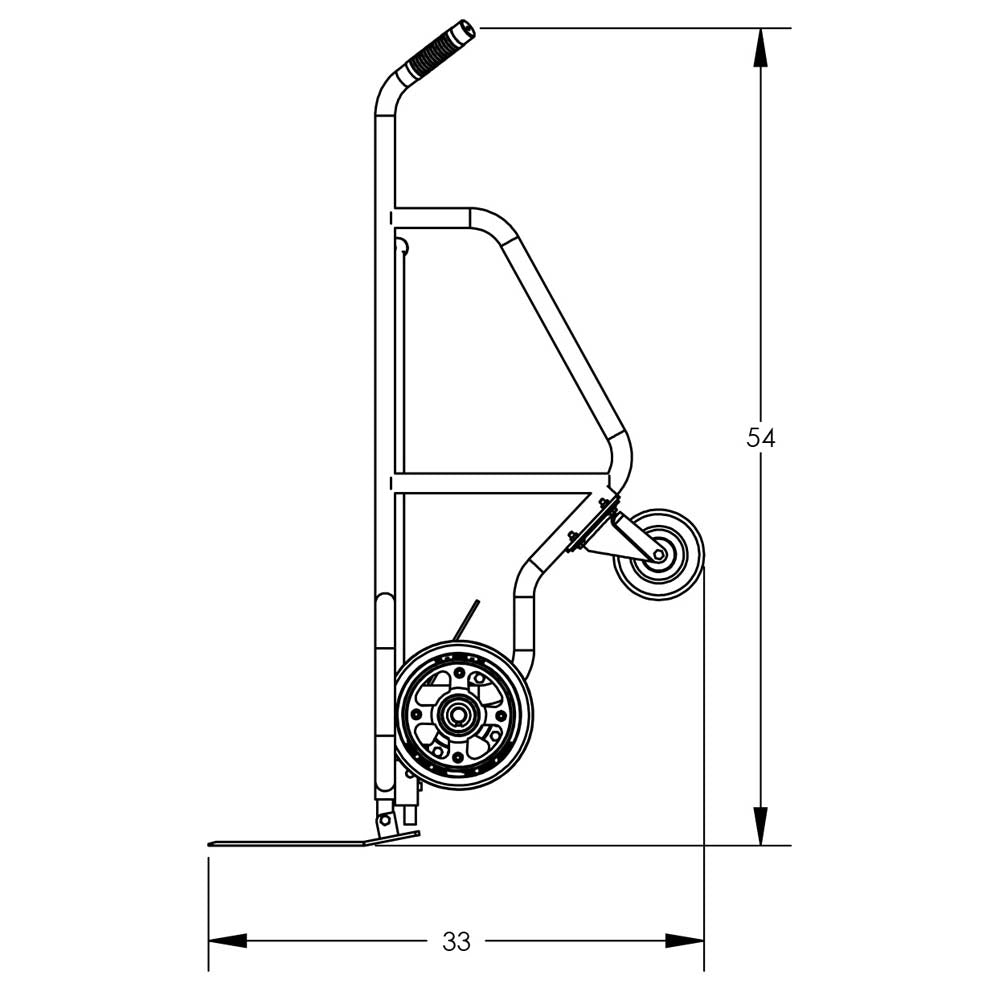 Valley Craft 4-Wheel Deluxe Commercial Hand Trucks, Spring-Loaded Shoe - F84800A1