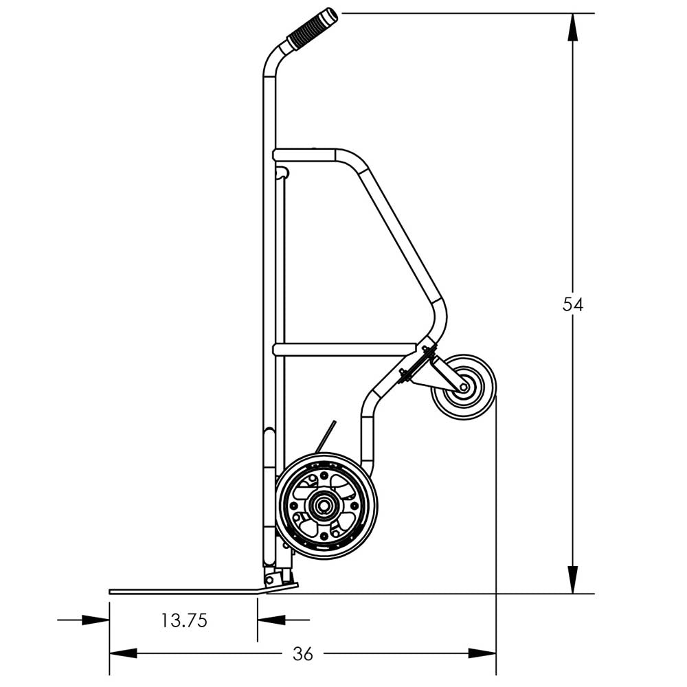 Valley Craft 4-Wheel Pallet Hand Trucks - F84813A6