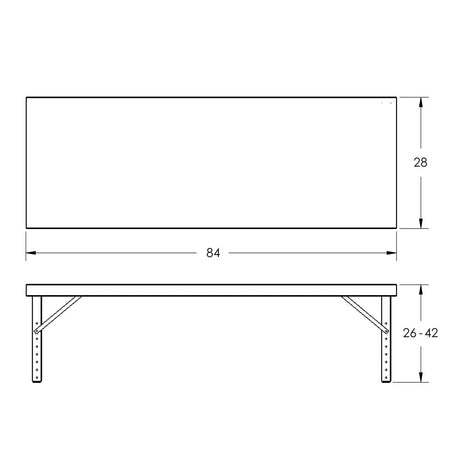 Valley Craft Adjustable Height Work Tables - F87857A3