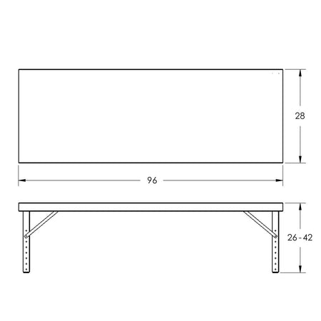 Valley Craft Adjustable Height Work Tables - F87860A0