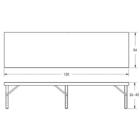 Valley Craft Adjustable Height Work Tables - F87864A6