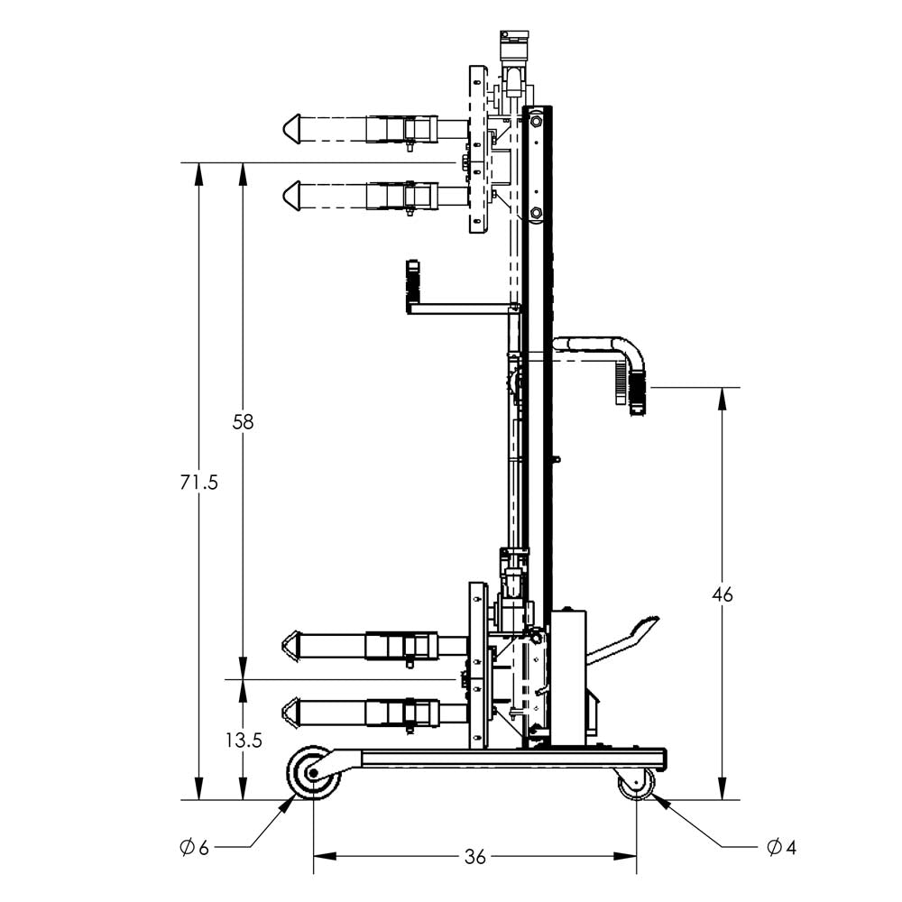 Valley Craft Manual Drum Lifts and Rotators - F88563B9