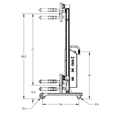 Valley Craft Semi-Powered Drum Lifts and Rotators - F88566C6