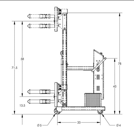 Valley Craft Semi-Powered Drum Lifts and Rotators - F88569C3