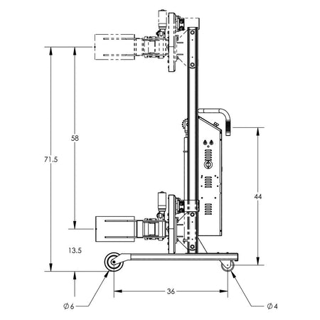 Valley Craft Semi-Powered Drum Lifts and Rotators - F88585C3