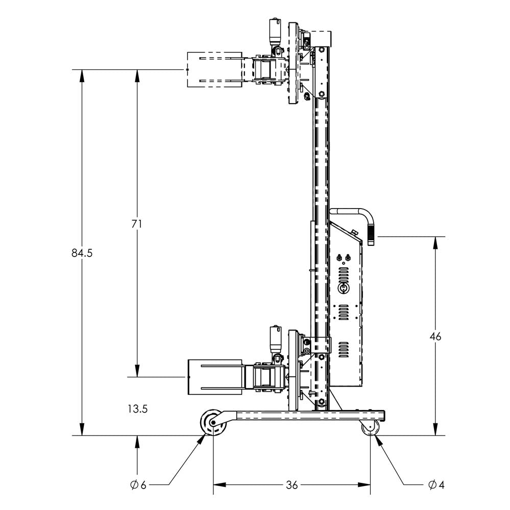 Valley Craft Semi-Powered Drum Lifts and Rotators - F88586C2