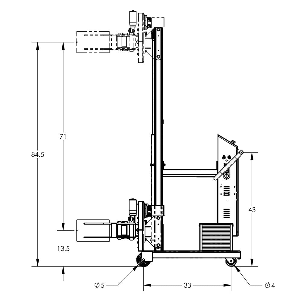 Valley Craft Semi-Powered Drum Lifts and Rotators - F88588C0