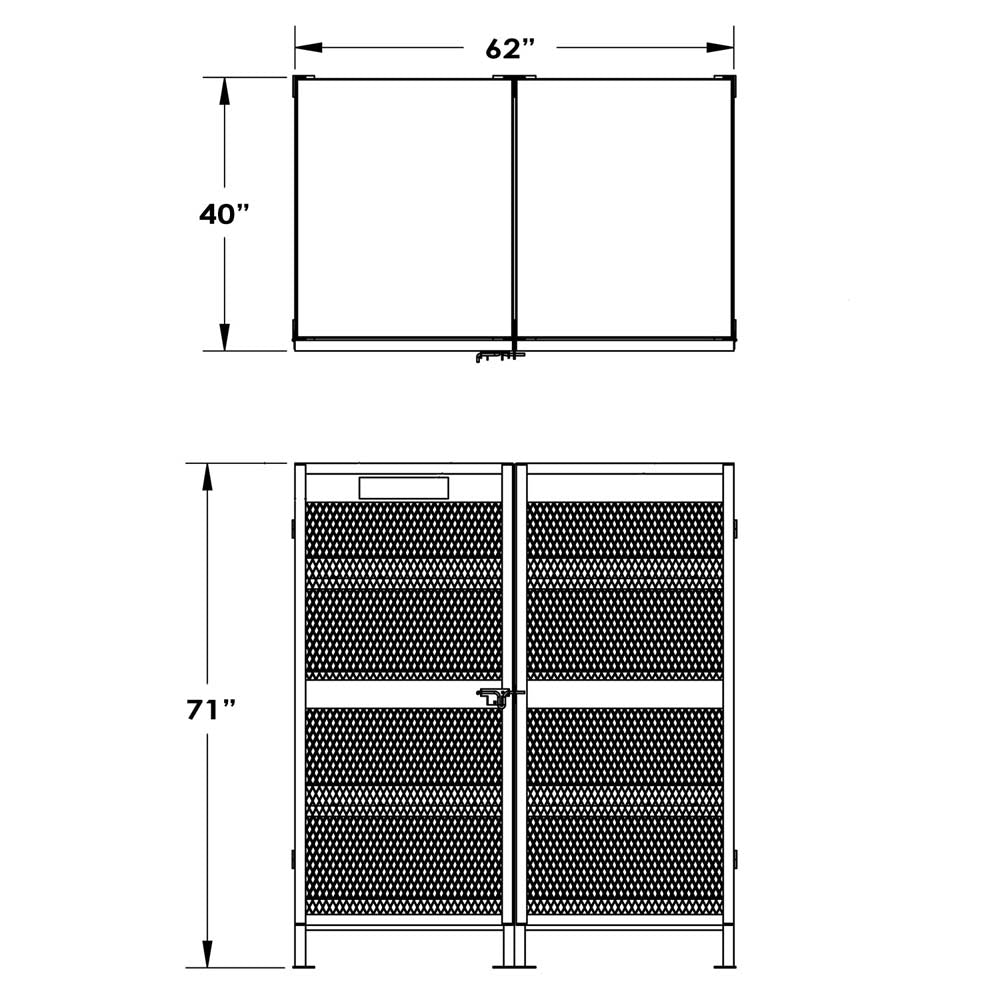 Valley Craft Gas Cylinder Storage Cabinets - F89042