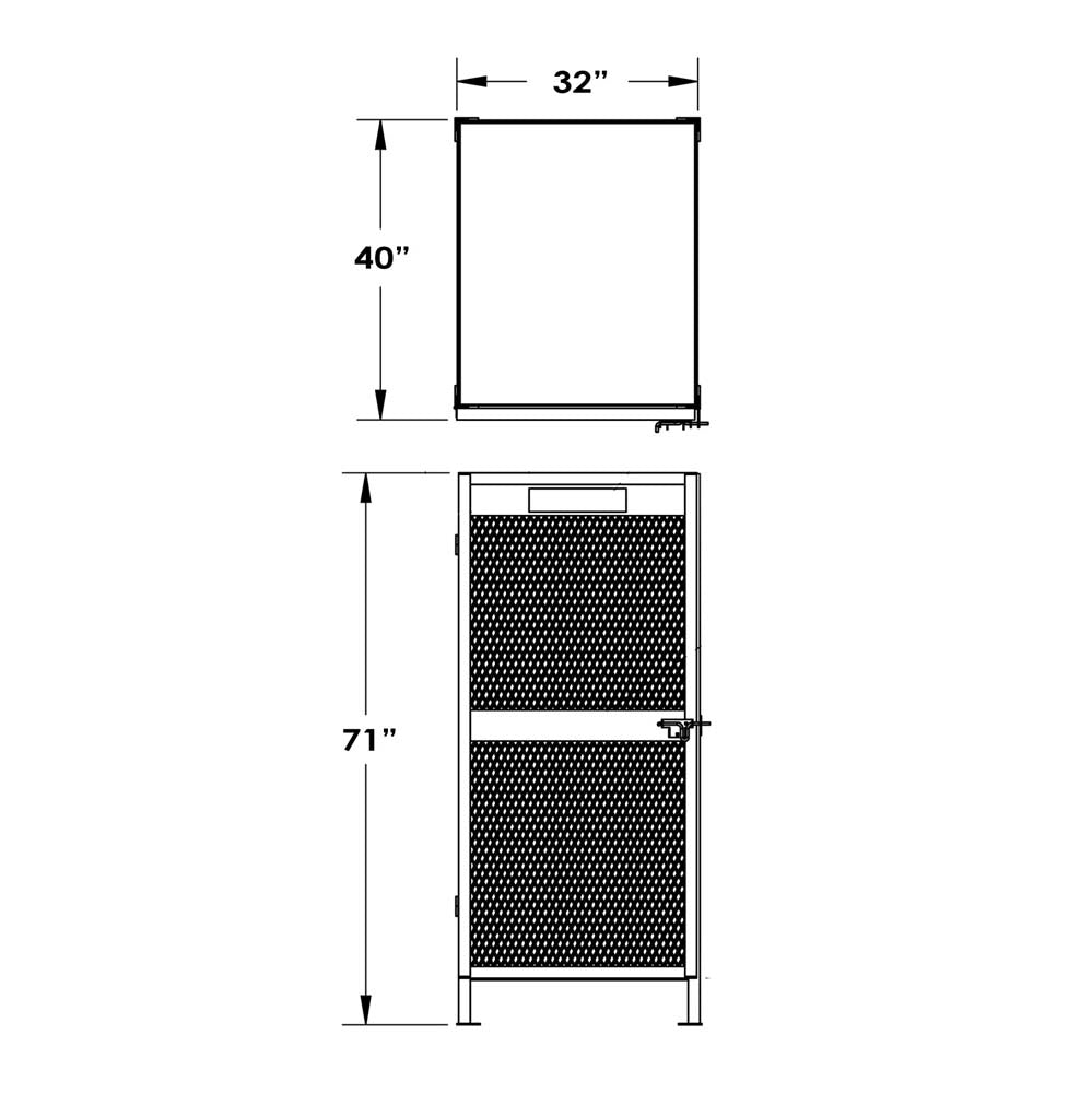 Valley Craft Gas Cylinder Storage Cabinets - F89047