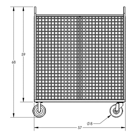 Valley Craft Stock Picking Cage Carts - F89054VCBL