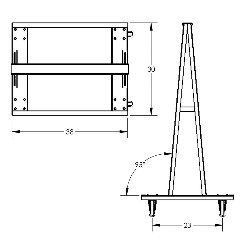 Valley Craft Heavy Duty A-Frame Carts - F89064VCGY