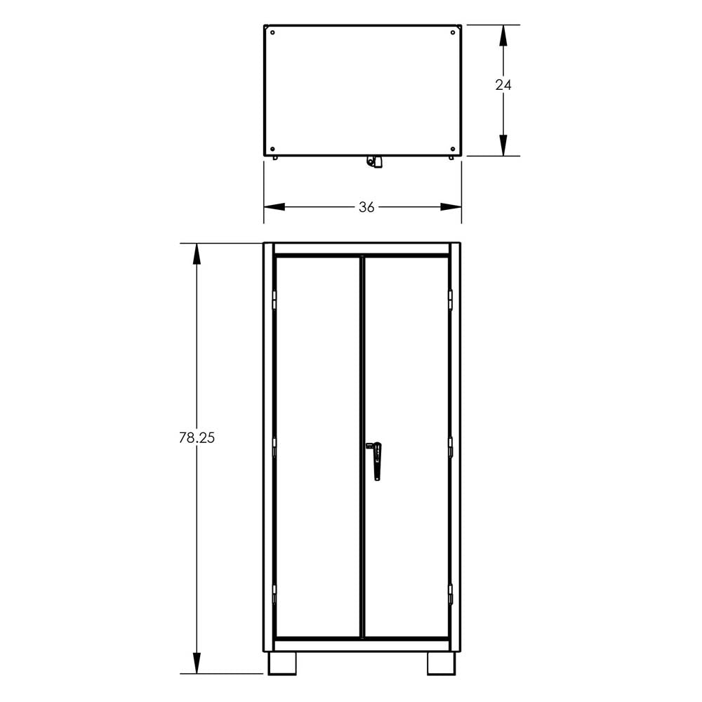 Valley Craft 12 Gauge Cabinets, Heavy Duty - F89164VCGY