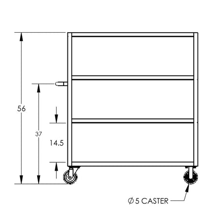 Valley Craft 4-Shelf 12 Gauge Utility Carts - F89167BUPH