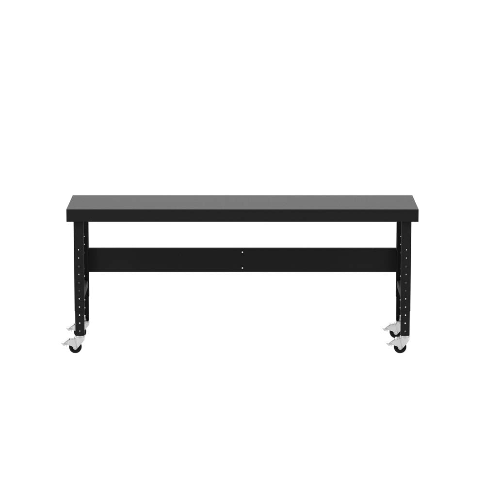 Valley Craft Mobile Adjustable Height Work Tables - F89242BK