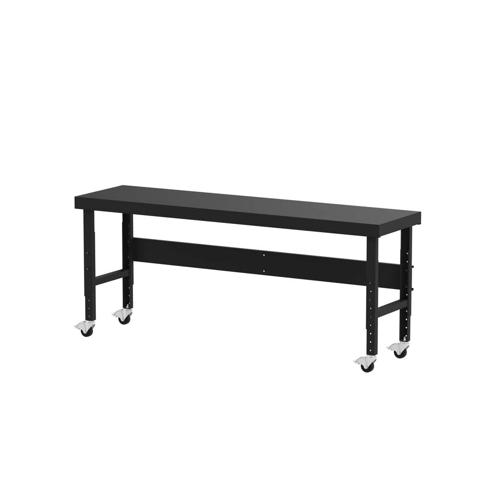 Valley Craft Mobile Adjustable Height Work Tables - F89242BK