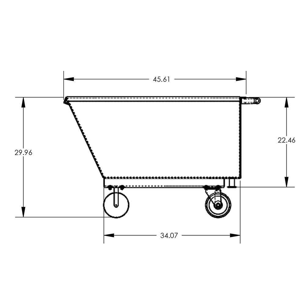 Valley Craft Mobile Hoppers, Forkliftable - F89679