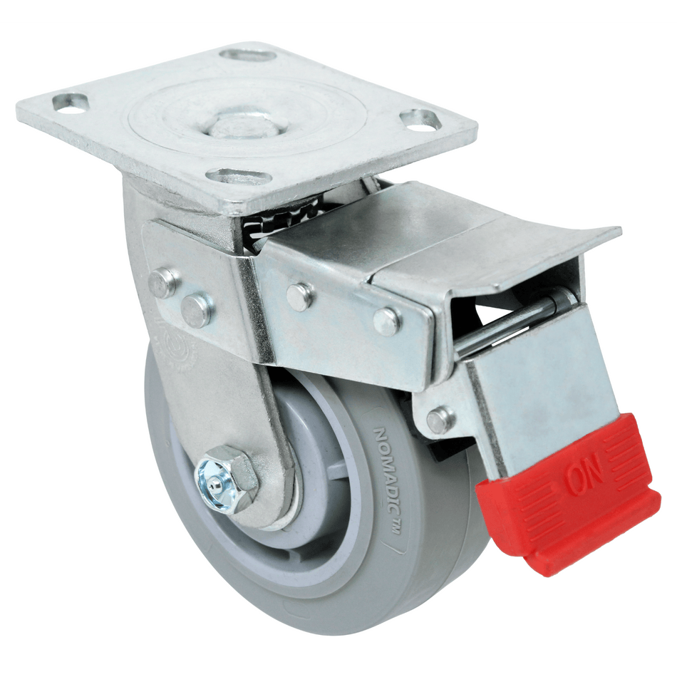 5" x 2" Nomadic Wheel Swivel Caster W/ Total Lock Brake - Durable Superior Casters - product view 2