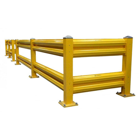 Heavy Duty Warehouse Double Guard Rail Starter Unit - Handle-It