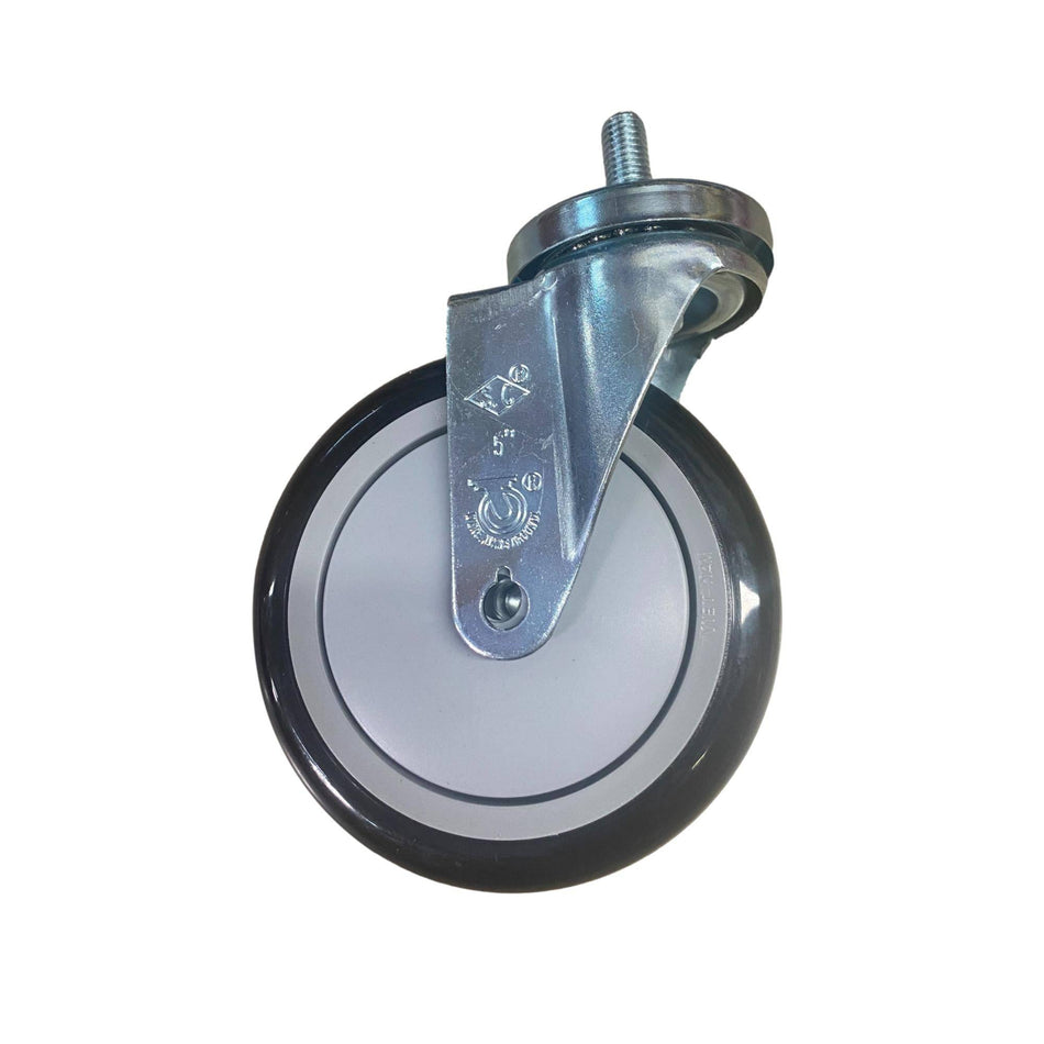 5" x 1-1/4" Poly-Pro Swivel Stem Caster - Durable Superior Casters