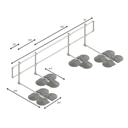 Kee Guard Railing, Long Kit, Straight Configuration - Kee Safety