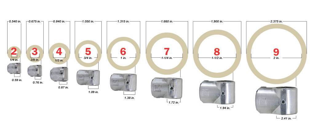 Aluminum 90° Side Outlet Tee - Kee Safety