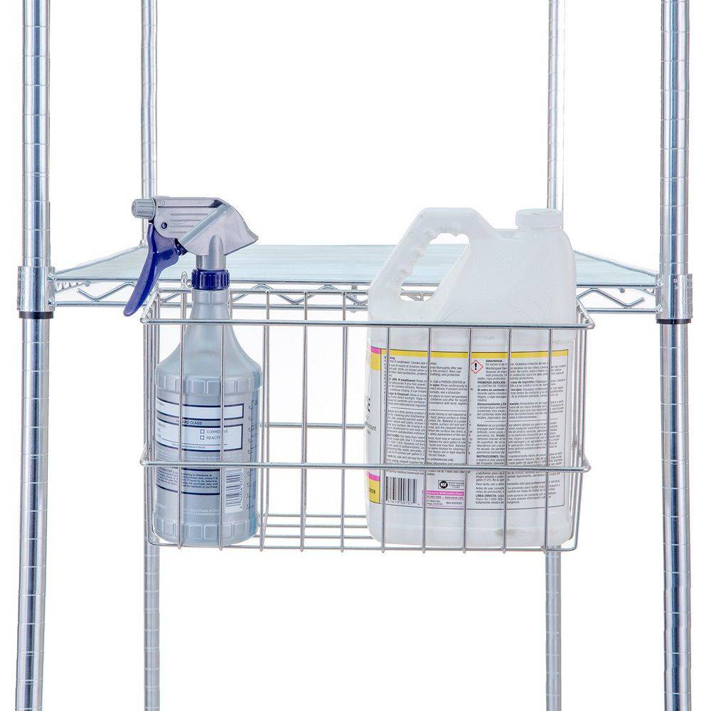 Accessory Basket For Wire Linen Carts & Shelving Units - R&B Wire