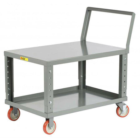 Ergonomic Adjustable Height Shelf Truck (w/ Flush Top) - Little Giant