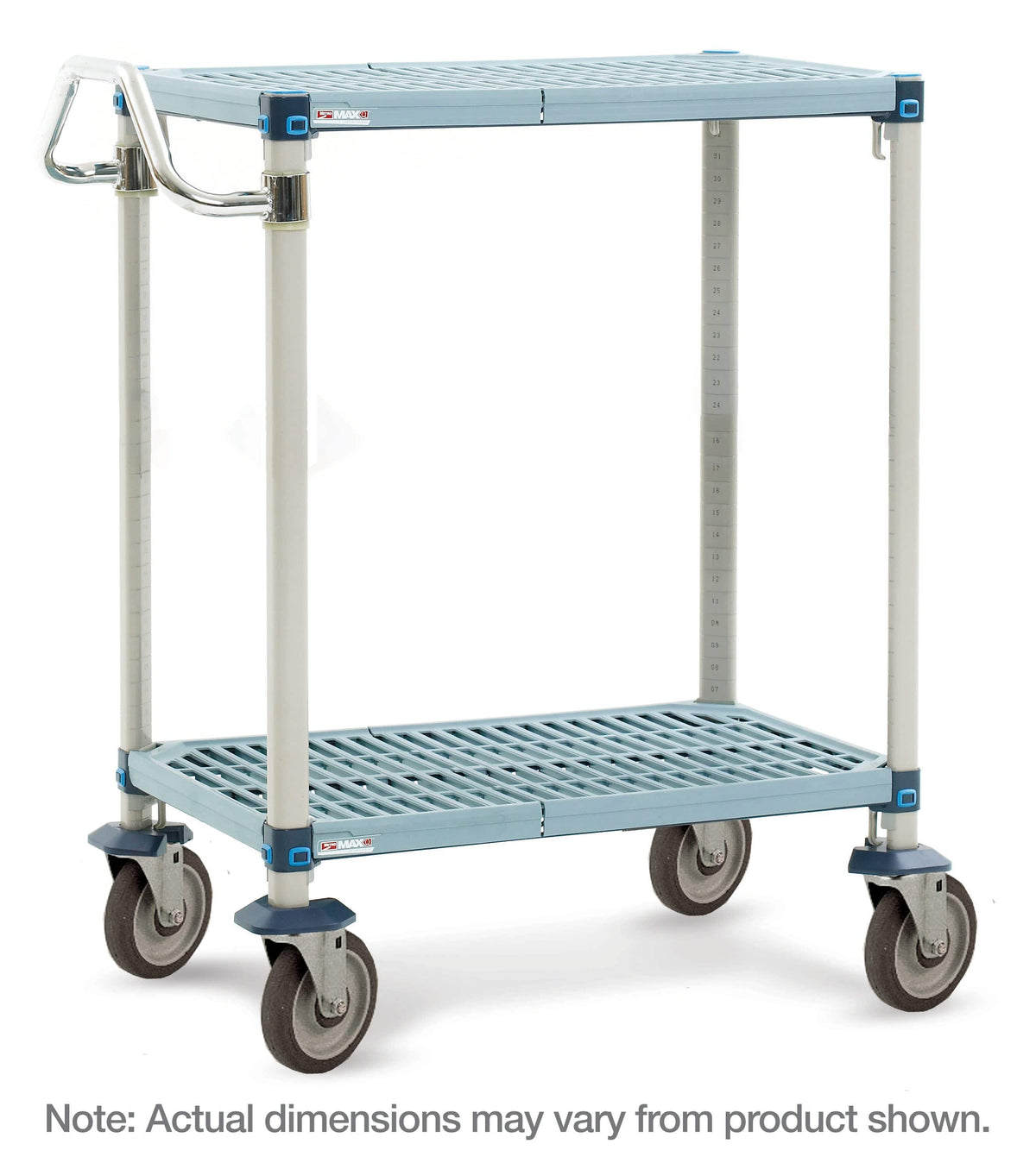 MetroMax Q - 2- or 3-Shelf Industrial Plastic Shelving Utility Cart - Metro