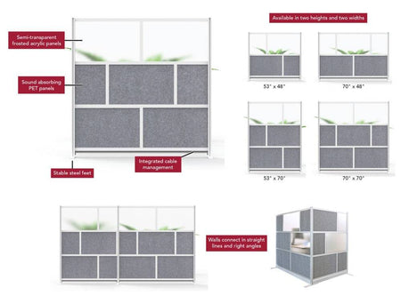 Modular Room Divider Wall System - Luxor