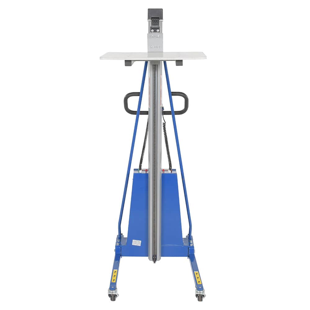 Steel DC Powered Work Position - 35 in x 24 in x 71 in - 330 lbs Capacity - Blue - Vestil