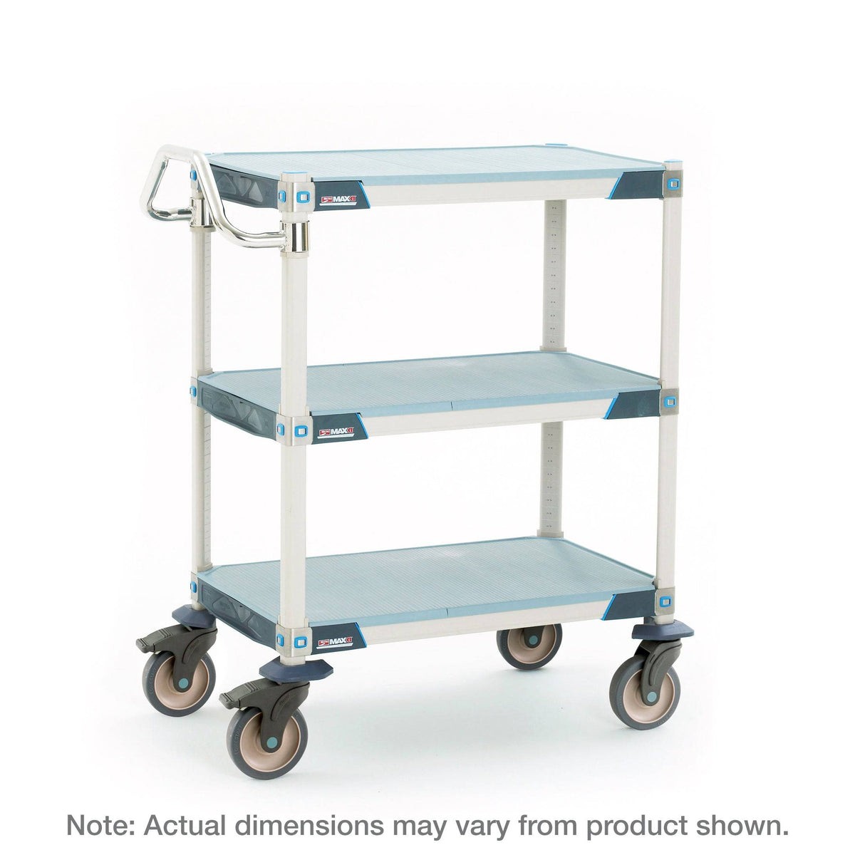 MetroMax i - 2 and 3-Shelf Industrial Polymer Shelving Lab Utility Cart - Metro