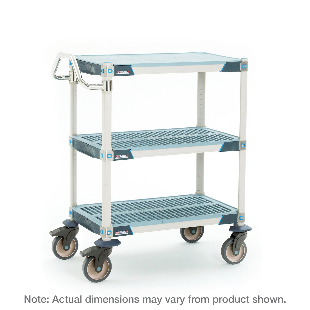 MetroMax i - 2 and 3-Shelf Industrial Polymer Shelving Lab Utility Cart - Metro