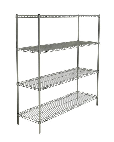 Metro - Super Erecta 4-Shelf Industrial Wire Shelving Starter Unit (Brite) - Metro