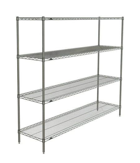 Metro - Super Erecta 4-Shelf Industrial Wire Shelving Starter Unit (Brite) - Metro