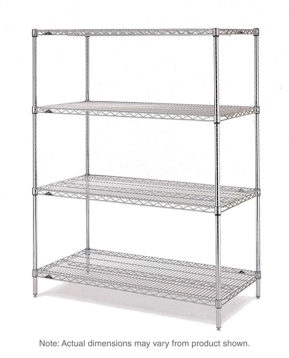 Metro - Super Erecta 4-Shelf Industrial Wire Shelving Starter Unit (Brite) - Metro