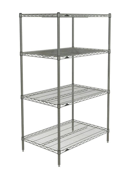 Metro - Super Erecta 4-Shelf Industrial Wire Shelving Starter Unit (Brite) - Metro