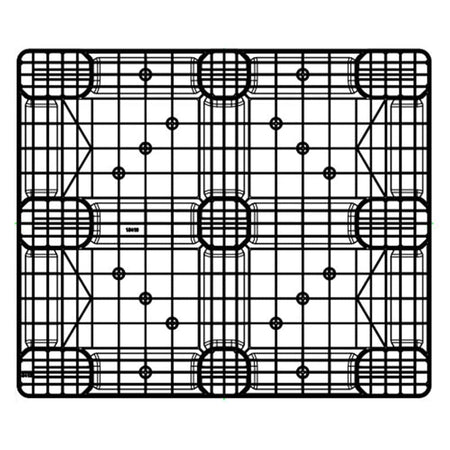 Plastic Industrial Pallet 48" x 40" - 8,800 lbs. Static Load - Nelson